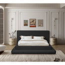 Color_Black  Size_King  -- Dane Black Teddy Fabric Upholstered King Bed IMAGE 4