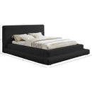  Color_Black  Size_Queen  -- Dane Black Teddy Fabric Upholstered Queen Bed IMAGE 8