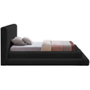  Color_Black  Size_Twin  -- Dane Black Teddy Fabric Upholstered Twin Bed IMAGE 5