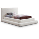 Meridian Dane Cream Teddy Fabric Twin Bed (3 Boxes) IMAGE 1