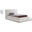  Color_Cream  Size_Twin  -- Dane Cream Teddy Fabric Upholstered Twin Bed IMAGE 9