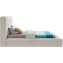 Color_Beige  Size_Twin  -- Devin Beige Linen Textured Fabric Upholstered Twin Bed IMAGE 5