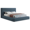 Color_Navy  Size_Queen  -- Devin Navy Linen Textured Fabric Upholstered Queen Bed IMAGE 7
