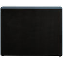 Meridian Devin Navy Linen Textured Fabric Twin Bed IMAGE 6