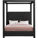  Color_Black Size_King -- Eden Black Boucle Fabric Upholstered King Bed IMAGE 3