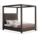 Meridian Eden Brown Boucle Fabric King Bed (3 Boxes) IMAGE 8