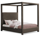  Color_Brown  Size_Queen  -- Eden Brown Boucle Fabric Upholstered Queen Bed IMAGE 1