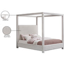  Color_Cream  Size_King  -- Eden Cream Boucle Fabric Upholstered King Bed IMAGE 7