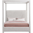  Color_Cream  Size_Queen  -- Eden Cream Boucle Fabric Upholstered Queen Bed IMAGE 3