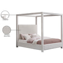 Meridian Eden Cream Boucle Fabric Queen Bed (3 Boxes) IMAGE 7