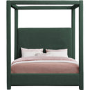  Color_Green  Size_King  -- Eden Green Boucle Fabric Upholstered King Bed IMAGE 3