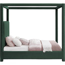  Color_Green  Size_King  -- Eden Green Boucle Fabric Upholstered King Bed IMAGE 4