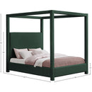  Color_Green  Size_King  -- Eden Green Boucle Fabric Upholstered King Bed IMAGE 8