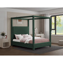 Meridian Eden Green Boucle Fabric Queen Bed (3 Boxes) IMAGE 2