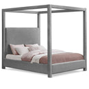  Color_Grey  Size_King  -- Eden Grey Boucle Fabric Upholstered King Bed IMAGE 1