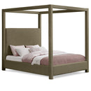  Color_Olive  Size_King  -- Eden Olive Boucle Fabric Upholstered King Bed IMAGE 1