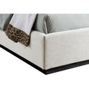  Color_Beige/ Black  Size_Twin  -- Flynn Beige Linen Textured Fabric Upholstered Twin Bed IMAGE 6