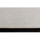 Meridian Flynn Beige Linen Textured Fabric Twin Bed IMAGE 7