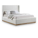  Color_Cream/ Natural  Size_Full  -- Flynn Cream Linen Textured Fabric Upholstered Full Bed IMAGE 1