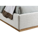  Color_Cream/ Natural  Size_Twin  -- Flynn Cream Linen Textured Fabric Upholstered Twin Bed IMAGE 6