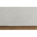  Color_Cream/ Natural  Size_Twin  -- Flynn Cream Linen Textured Fabric Upholstered Twin Bed IMAGE 7