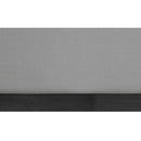 Meridian Flynn Grey Linen Textured Fabric Full Bed IMAGE 7