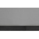  Color_Black/ Grey  Size_King  -- Flynn Grey Linen Textured Fabric Upholstered King Bed IMAGE 7