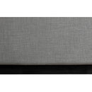Meridian Flynn Grey Linen Textured Fabric Twin Bed IMAGE 7