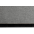 Color_Black/ Grey  Size_Twin  -- Flynn Grey Linen Textured Fabric Upholstered Twin Bed IMAGE 7