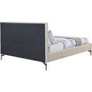Meridian Gallo Beige Vegan Leather Full Bed IMAGE 5