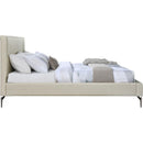 Meridian Gallo Beige Vegan Leather King Bed IMAGE 4