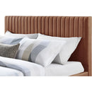  Color_Cognac  Size_Full  -- Gallo Cognac Vegan Leather Upholstered Full Bed IMAGE 6