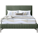 Meridian Gallo Green Vegan Leather Full Bed IMAGE 3