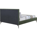  Color_Green  Size_Full  -- Gallo Green Vegan Leather Upholstered Full Bed IMAGE 5