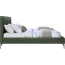  Color_Green  Size_Queen  -- Gallo Green Vegan Leather Upholstered Queen Bed IMAGE 4