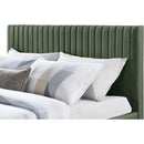  Color_Green  Size_Queen  -- Gallo Green Vegan Leather Upholstered Queen Bed IMAGE 6