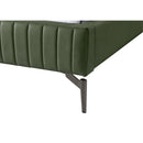  Color_Green  Size_Queen  -- Gallo Green Vegan Leather Upholstered Queen Bed IMAGE 7