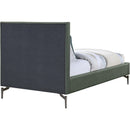  Color_Green  Size_Twin  -- Gallo Green Vegan Leather Upholstered Twin Bed IMAGE 5