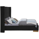 Meridian Halton Black Boucle Fabric King Bed (3 Boxes) IMAGE 5