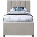  Color_Beige -- Meridian Harper Twin Upholstered Panel Bed IMAGE 4