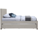  Color_Beige -- Meridian Harper Twin Upholstered Panel Bed IMAGE 5