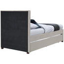  Color_Beige -- Meridian Harper Twin Upholstered Panel Bed IMAGE 6