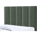  Color_Green -- Hudson Green Vegan Leather Upholstered Twin Trundle Bed IMAGE 7