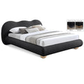  Color_Black  Size_Full  -- Meridian Hyde Upholstered Panel Bed IMAGE 1