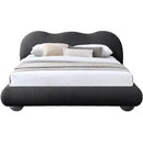 Meridian Hyde Black Boucle Fabric Full Bed (3 Boxes) IMAGE 6