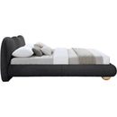  Color_Black Size_Full -- Hyde Black Boucle Fabric Upholstered Full Bed IMAGE 7