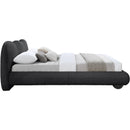 Meridian Hyde Black Boucle Fabric Full Bed (3 Boxes) IMAGE 8