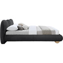 Meridian Hyde Black Boucle Fabric King Bed (3 Boxes) IMAGE 7