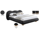  Color_Black  Size_Queen  -- Hyde Black Boucle Fabric Upholstered Queen Bed IMAGE 10