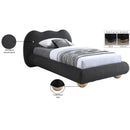  Color_Black  Size_Twin  -- Hyde Black Boucle Fabric Upholstered Twin Bed IMAGE 10